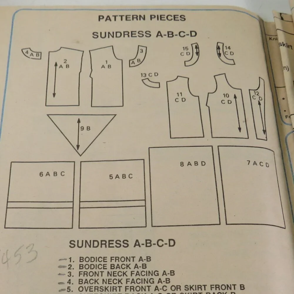 McCalls 5453 Clothing Pattern EASY Sleeveless Sundress 16-18